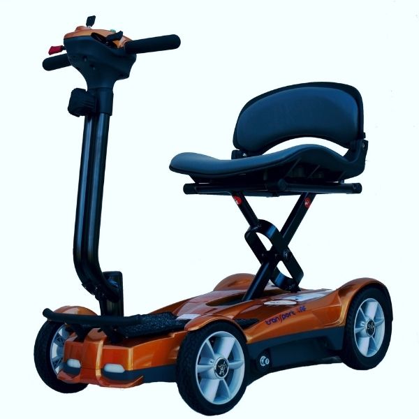 EV Rider Transport 4AF Scooter Jupiter Gold Front Left Side View