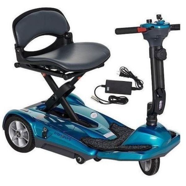 EV Rider Transport M Easy Move Scooter Blue Left Side View