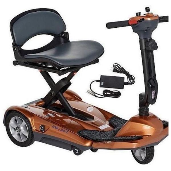 EV Rider Transport M Easy Move Scooter Copper Front Left Side View