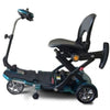 EV Rider Transport Plus Folding Mobility Scooter Blue Adjustable Armrest View