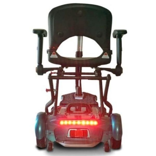EV Rider Transport Plus Folding Mobility Scooter Blue back Light View