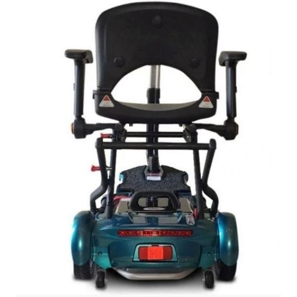 EV Rider Transport Plus Folding Mobility Scooter Blue Back View