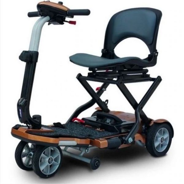 EV Rider Transport Plus Folding Mobility Scooter Copper Front Right Side View