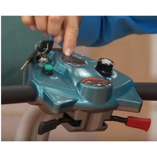 EV Rider Transport Plus Folding Mobility Scooter Dashboard View