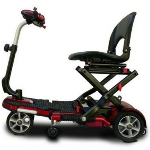 EV Rider Transport Plus Folding Mobility Scooter Red Side View