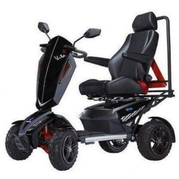 EV Rider Vita  Monster All Terrain Scooter Black Side View