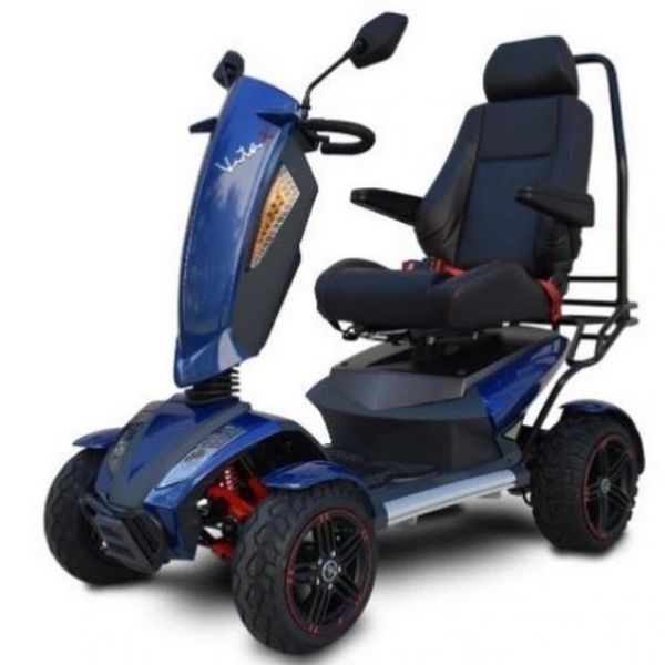 EV Rider Vita  Monster All Terrain Scooter Blue Front Left Side View