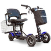 EW-22 Folding Mobility Scooter in Blue Front-Right View