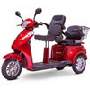 EWheels EW-66 2-Passenger Heavy-Duty Scooter Red Front Left View