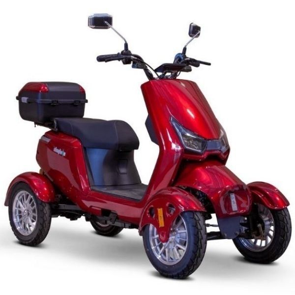 EWheels EW-75 Four Wheel Electric Mobility Scooter Front Right Side View