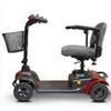 EWheels EW-M39 Portable Mobility Scooter Red Left Side View