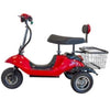 EWheels EW 19 Sporty Mobility Scooter Red Left Side View