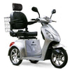 EWheels EW 36 Mobility Scooter Silver Front Right Side View