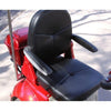 EWheels EW 54 4-Wheel Full Covered Scooter Red Chair View