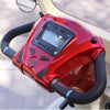 EWheels EW 54 4-Wheel Full Covered Scooter Red Dashboard View