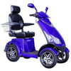 EWheels EW 72 Mobility Scooter Blue Front Right Side View