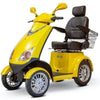 EWheels EW 72 Mobility Scooter Yellow Front left Side View