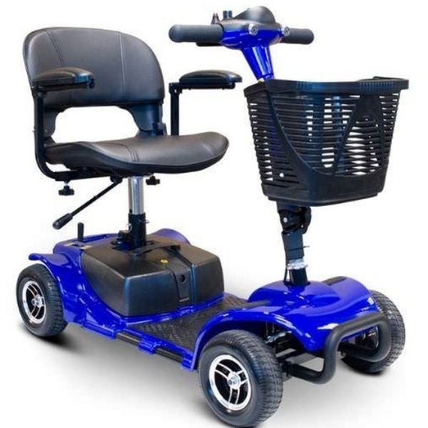 EWheels EW M34 Portable Mobility Scooter Blue Right View