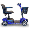 EWheels EW M34 Portable Mobility Scooter Blue Right Side View