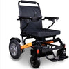 EWheels EW M45 Folding Power Wheelchair Orange front Right Side View