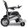 EWheels EW M45 Folding Power Wheelchair Silver Right Side View