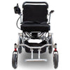 EWheels EW M45 Folding Power Wheelchair Silver Front View