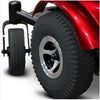 EWheels EW M48 Power Wheelchair Red Tire Wheel View