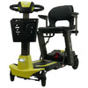 Enhance Mobility MOJO  Automatic Folding Scooter Lemony Lime Front Side Basket View