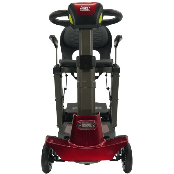 Enhance Mobility MOJO  Automatic Folding Scooter Red Front View