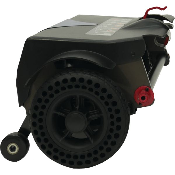 Enhance Mobility Mojo Folding Scooter Blue Left Folding View