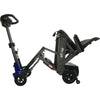 Enhance Mobility Mojo Folding Scooter Blue Half Folding View
