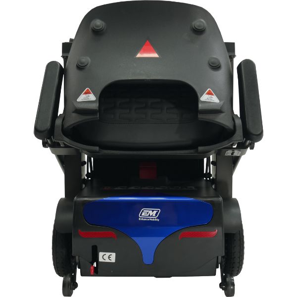 Enhance Mobility Mojo Folding Scooter Blue Seat Foilding View