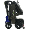 Enhance Mobility Mojo Folding Scooter Blue Side Folding View