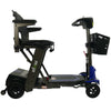 Enhance Mobility Mojo Folding Scooter Blue Side View