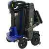 Enhance Mobility Mojo Folding Scooter Blue Tiller Front Side View