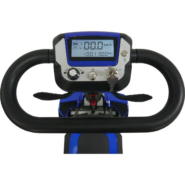 Enhance Mobility Mojo Folding Scooter  Tiller View