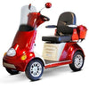 Ewheels EW-52 4 Wheels Scooter Red Front Left Side View