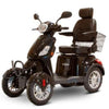 Ewheels EW 46 4 Wheel Mobility Scooter Black Front Left Side View