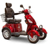 Ewheels EW 46 4 Wheel Mobility Scooter Red Front Right Side View
