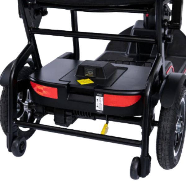 Feather Lightweight Electric Scooter Taillights &amp;anti-tippers zoomed in