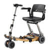 FreeRider Luggie Golden Elite Folding Mobility Scooter Front Left View