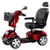 FreeRider USA FR 510F II 4 Wheel Bariatric Scooter 500 lbs Red Front Side View