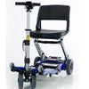 FreeRider USA Luggie Standard 4 Wheel Foldable Travel Scooter Blue Front View