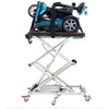 GoLite Portable Mini Lift Right Side View With Blue Scooter