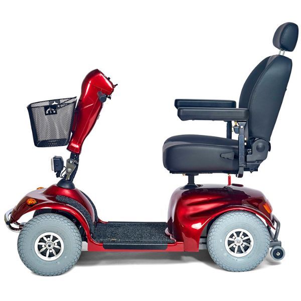 Golden Technologies Avenger 500lb Capacity 4-Wheel Scooter GA541D Red Side View