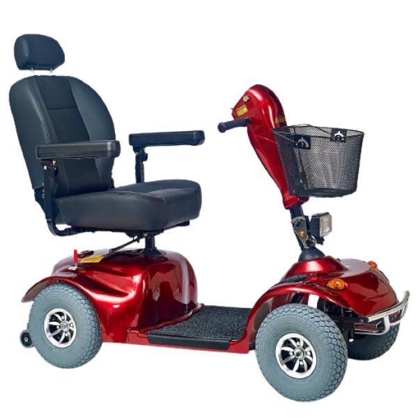 Golden Technologies Avenger 500lb Capacity 4-Wheel Scooter GA541 Red View