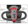 Golden Technologies Buzzaround Extreme 3-Wheel Mobility Scooter GB118D Front Delta Handlebar View