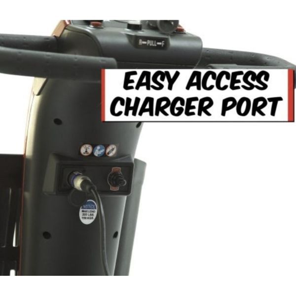 Golden Technologies Companion Mid 3-Wheel Scooter GC240 Charging Port View