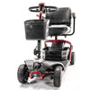 Golden Technologies LiteRider 4 Wheel Mobility Scooter GL141D Red Color Front View