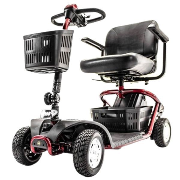 Golden Technologies LiteRider 4 Wheel Mobility Scooter GL141D Red Side